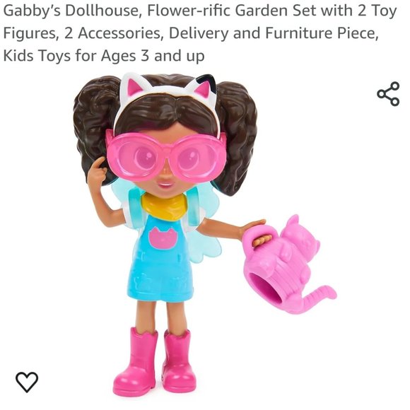 Gabby’s Dollhouse, Flower-rific Garden Set with 2 Toy Figures, 2 Accessories, De - Picture 5 of 6